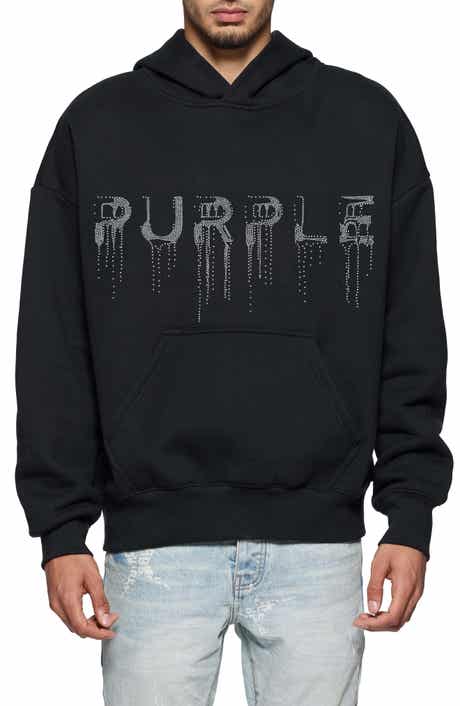 Crystal Embellished Logo Heavyweight Fleece Hoodie
