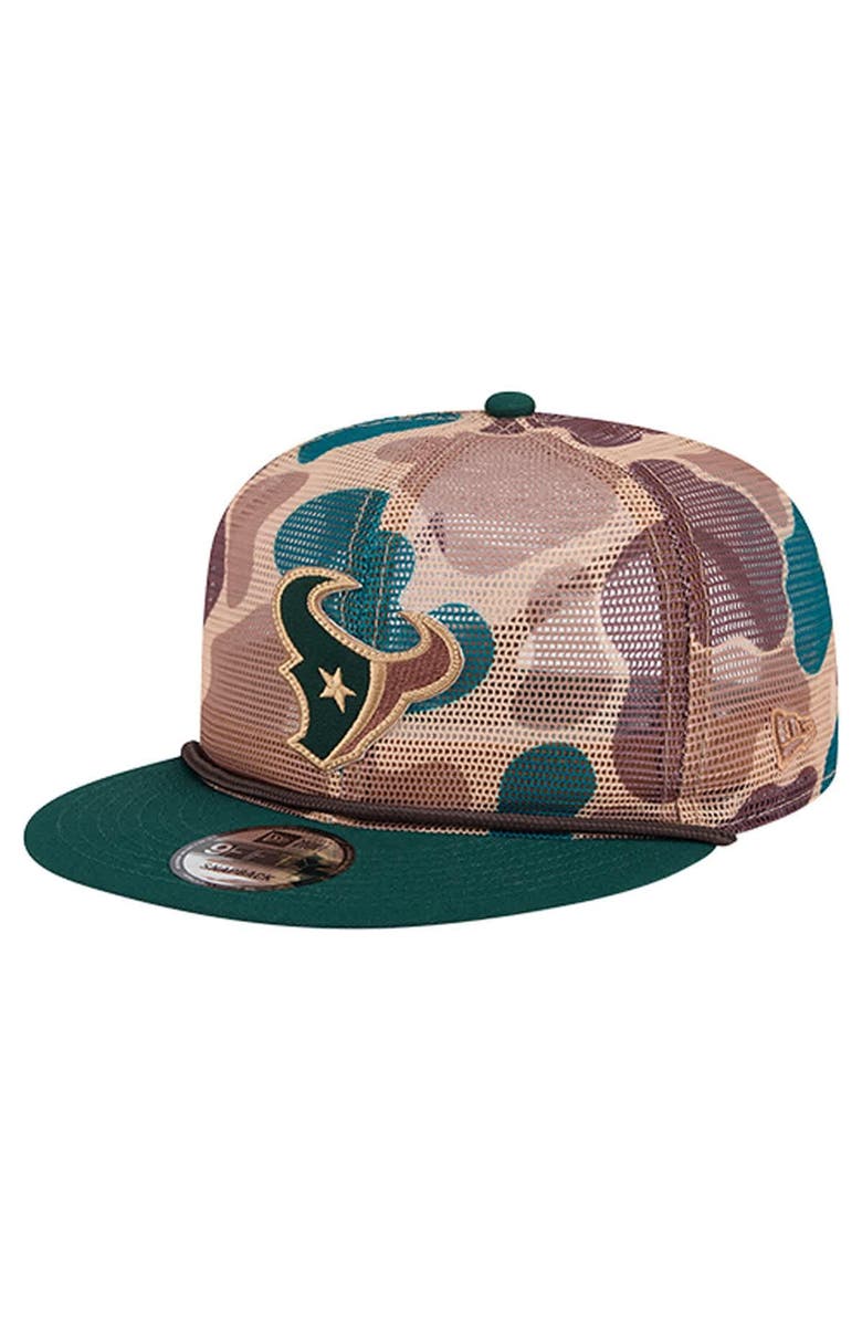 New Era Men's New Era Camo Houston Texans Duck Camo 9FIFTY Snapback Hat, Main, color, Camo