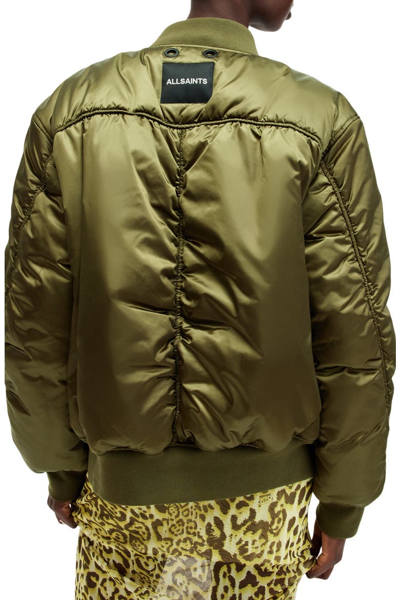 Roomer Puffer Bomber Jacket, Alternate, color, KHAKI GREEN
