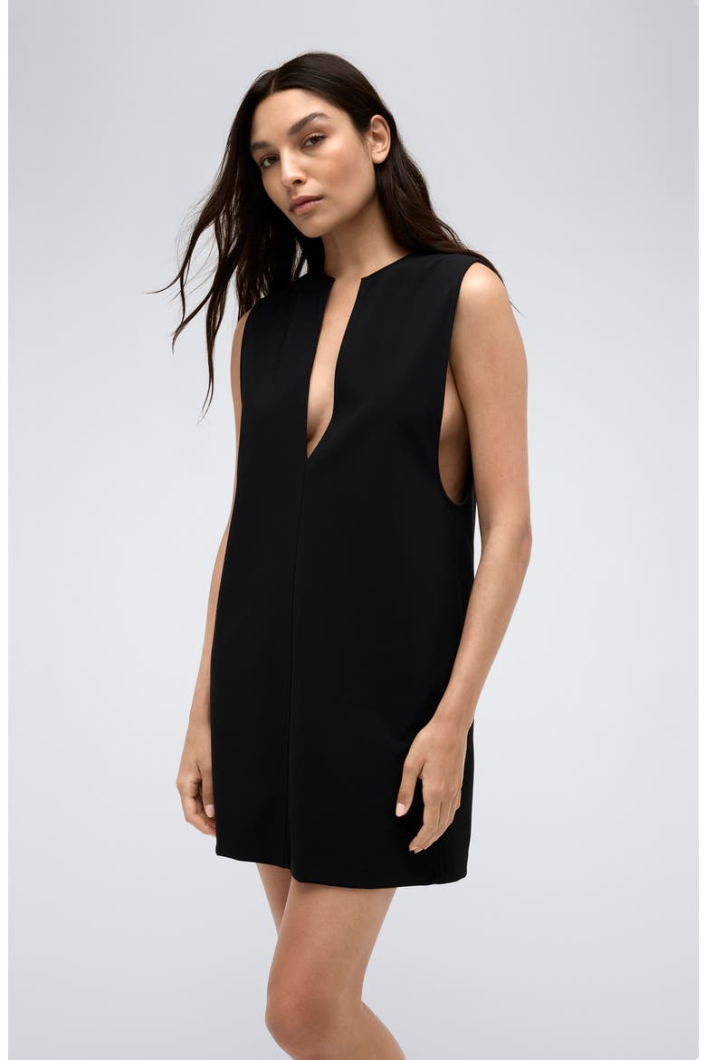 Vest Shift Dress, Alternate, color, BLACK