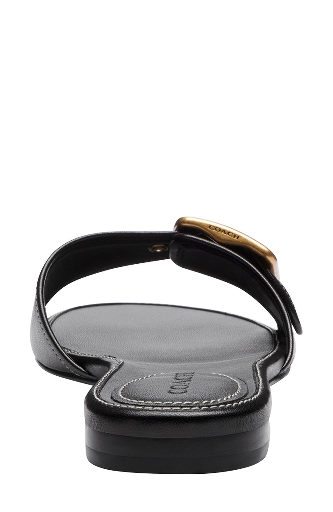 COACH Margot Slide Sandal, Alternate, color, Black