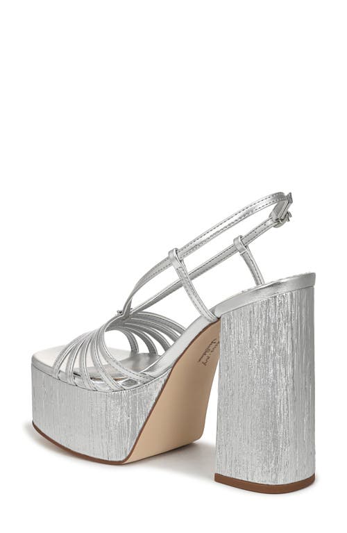 Circus Ny By Sam Edelman Siena Platform Dress Sandals In Silver