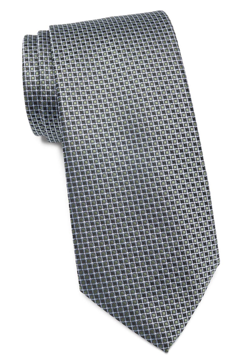 Textured Dot Tie, Main, color, BLUE