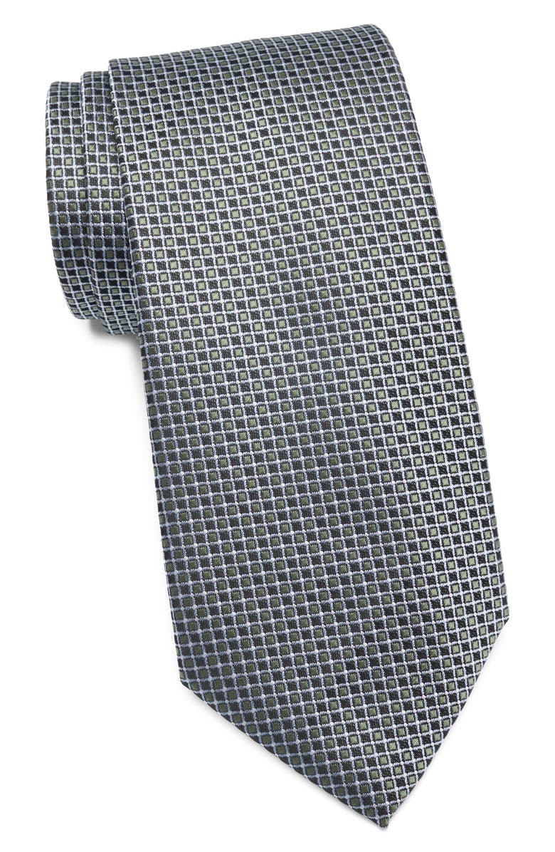 TOM BAINE Textured Dot Tie, Main, color, Blue