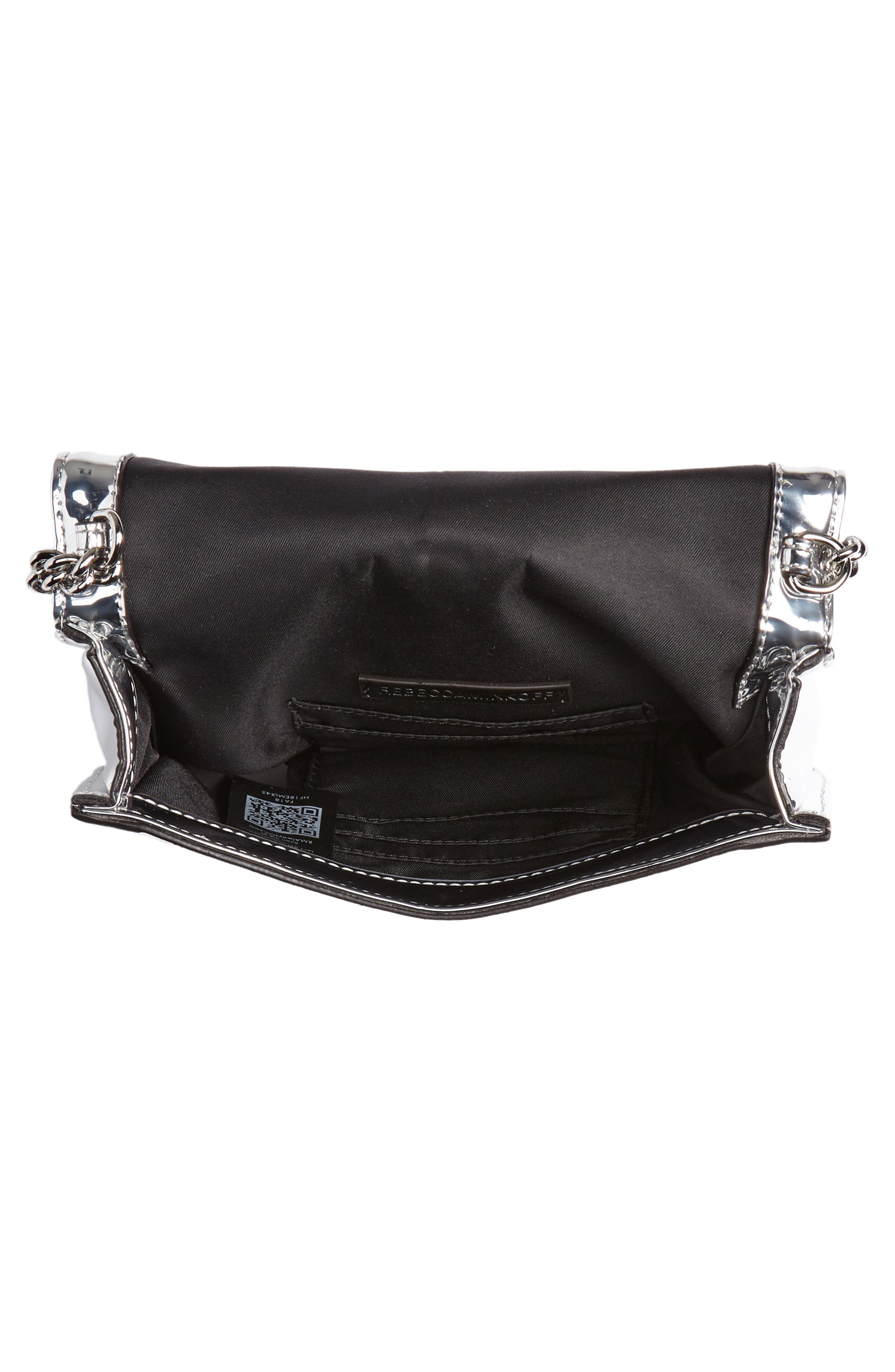 Rebecca Minkoff Small Love Quilted Metallic Crossbody, Alternate, color, 