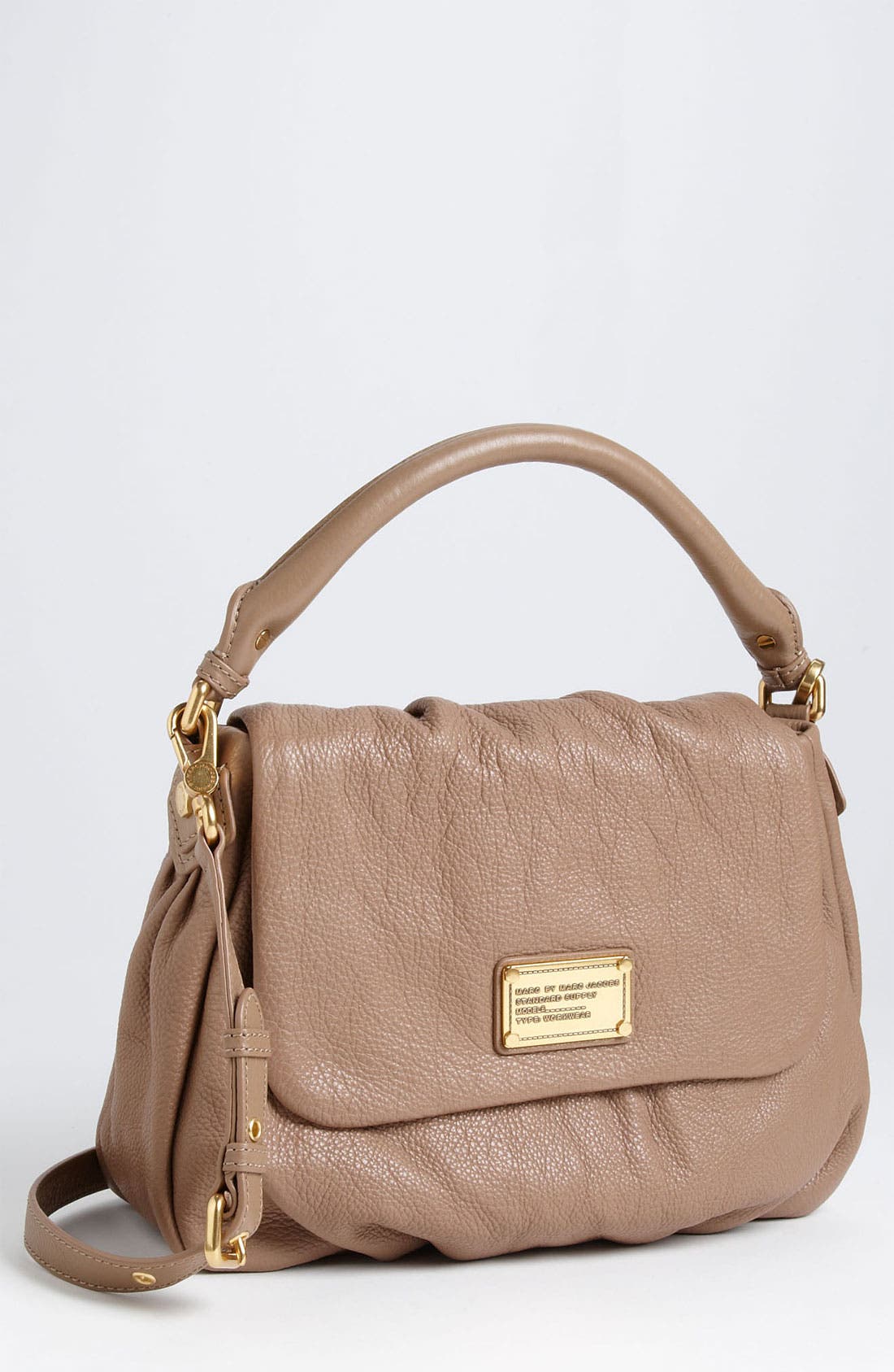 MARC BY MARC JACOBS 'Classic Q - Little Ukita' Shoulder Bag, Main, color, PRALINE