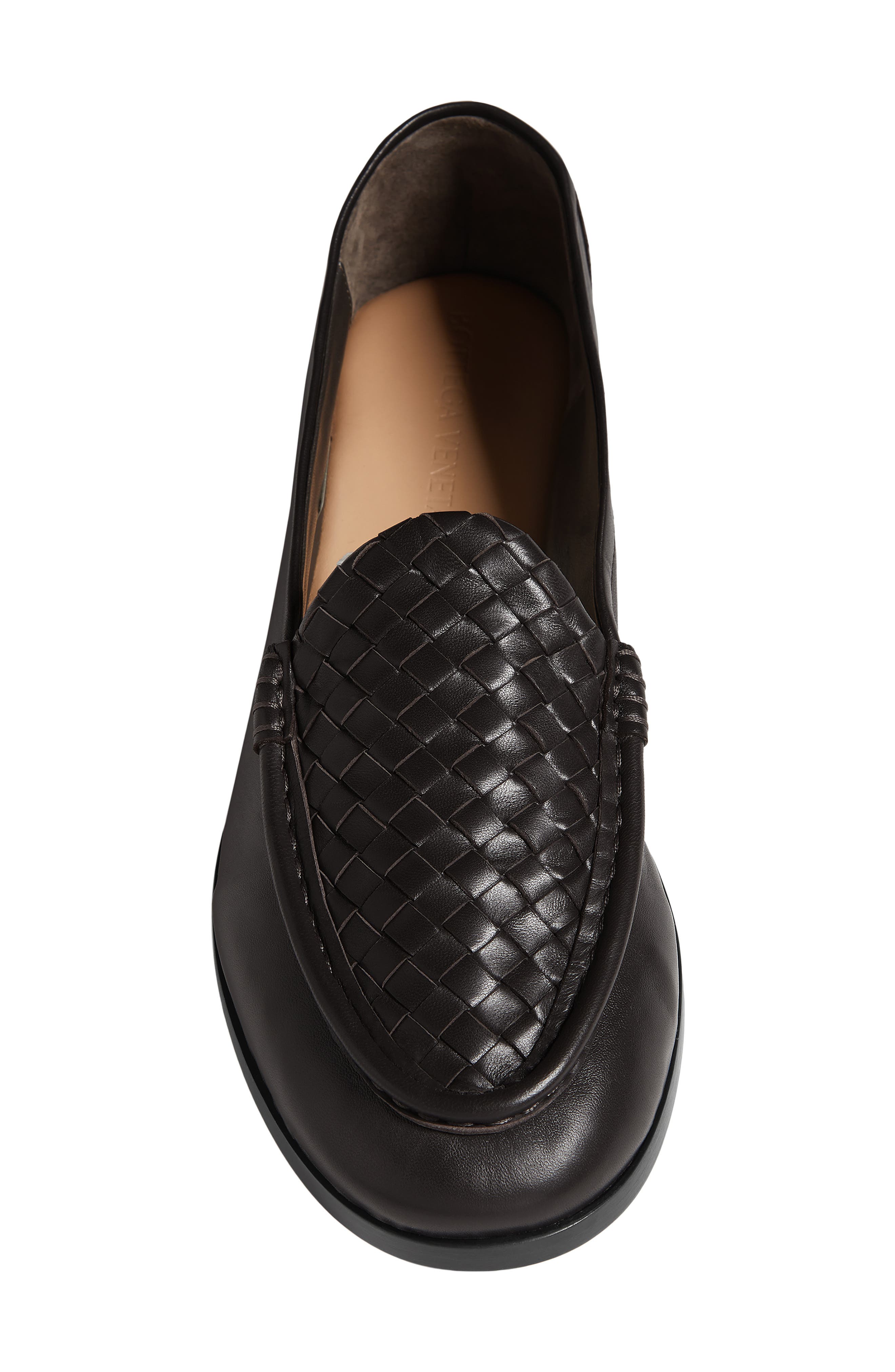 Bottega Veneta Silenzio Leather Loafer, Alternate, color, 2006 Espresso