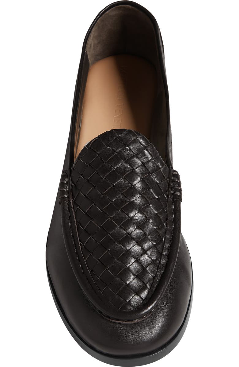 Bottega Veneta Silenzio Leather Loafer, Alternate, color, 2006 Espresso