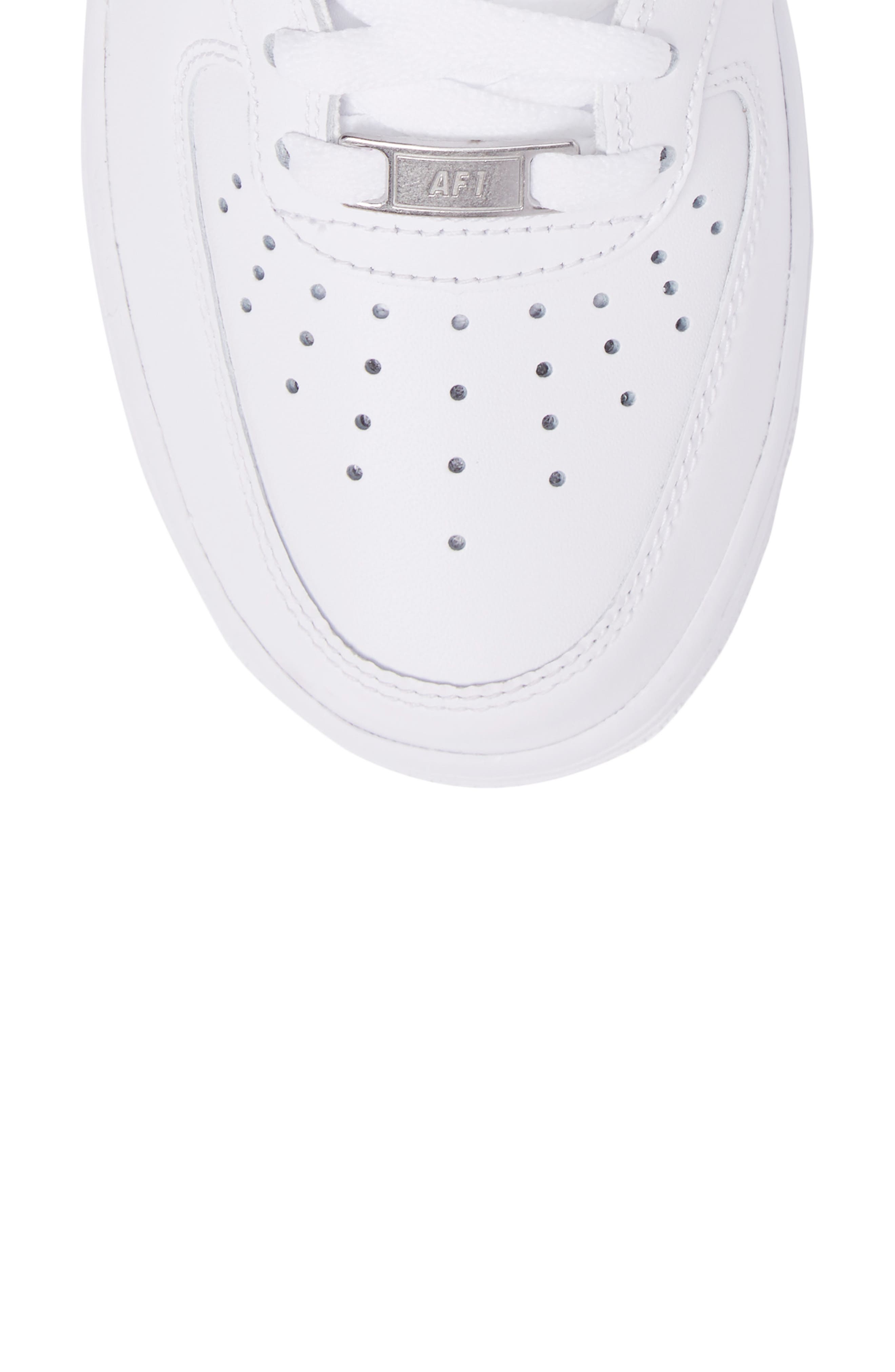 Air Force 1 '07 Mid Sneaker, Alternate, color, WHITE/ WHITE