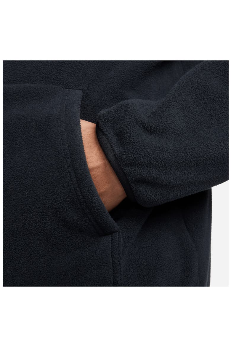 Winterized Fleece Logo Hoodie, Alternate, color, BLACK