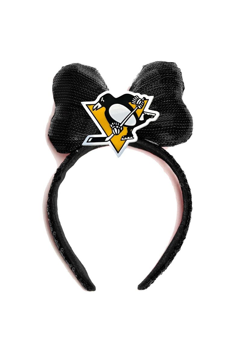 Pittsburgh Penguins Logo Headband, Main, color, Black