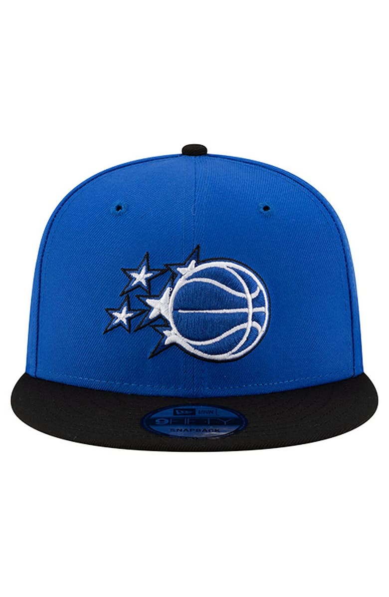 New Era Men's New Era Blue/Black Orlando Magic Two-Tone 9FIFTY Snapback Hat, Alternate, color, Blue