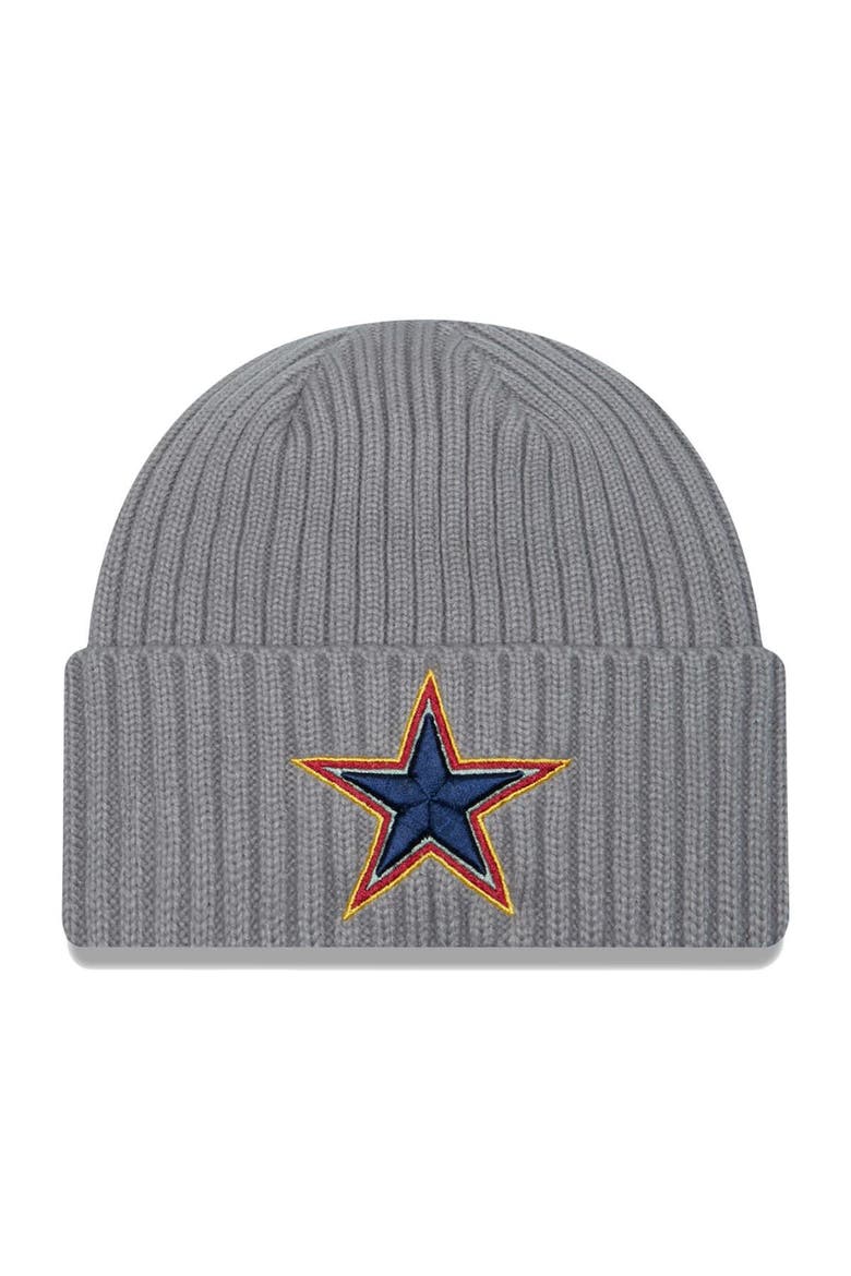 Men's New Era  Gray Dallas Cowboys Color Pack Multi Cuffed Knit Hat, Main, color, Gray