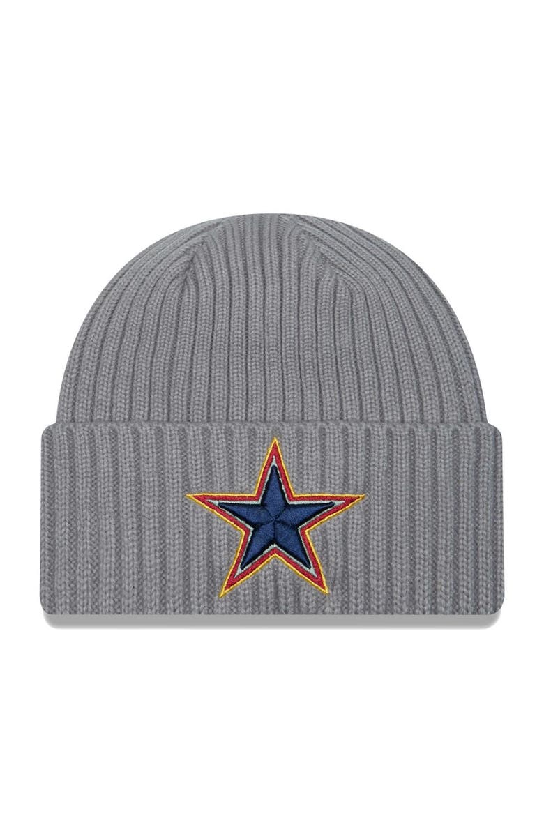 New Era Men's New Era  Gray Dallas Cowboys Color Pack Multi Cuffed Knit Hat, Main, color, Gray