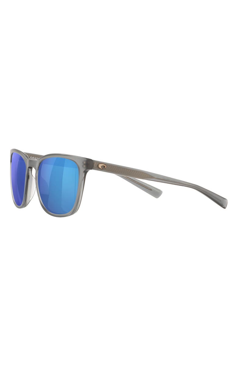 Costa Del Mar Sullivan 53mm Mirrored Polarized Square Sunglasses, Alternate, color, Grey Tort