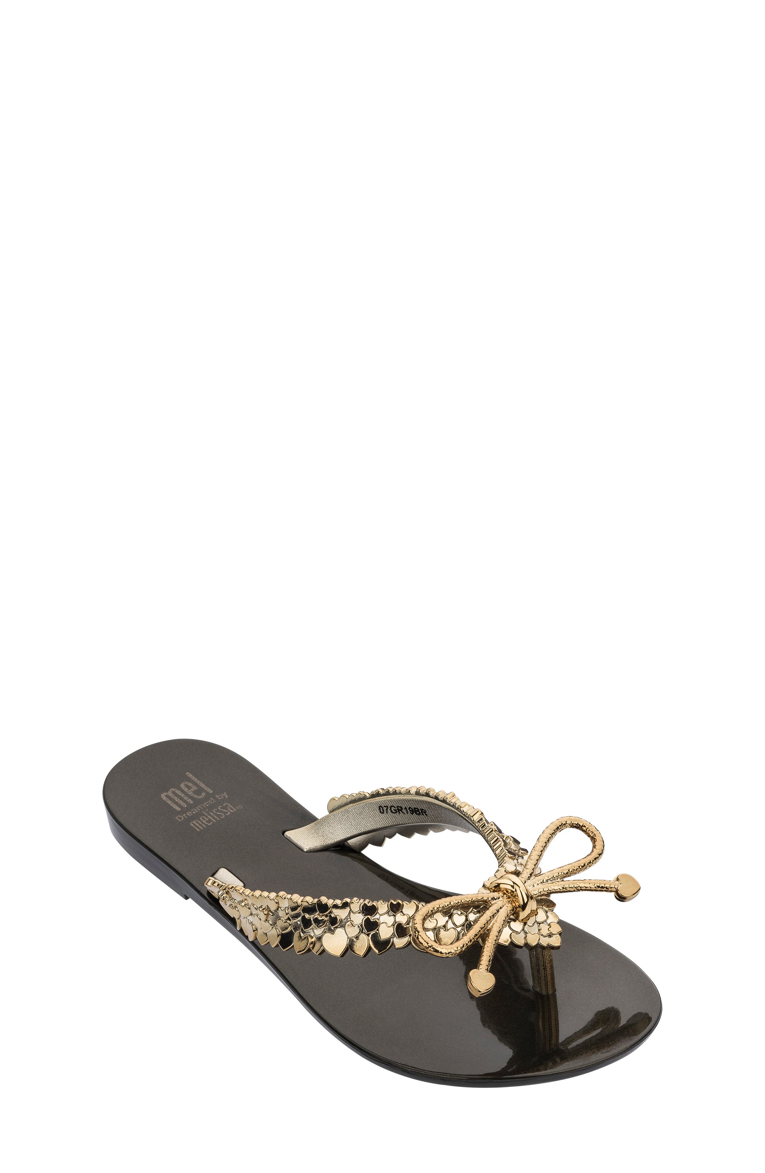Mel by Melissa Harmonic Metallic Flip Flop, Main, color, 