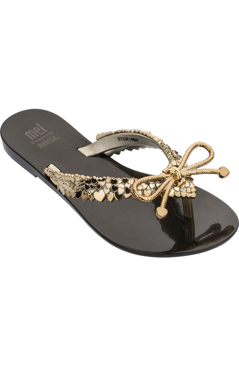 Mel by Melissa Harmonic Metallic Flip Flop, Main, color,