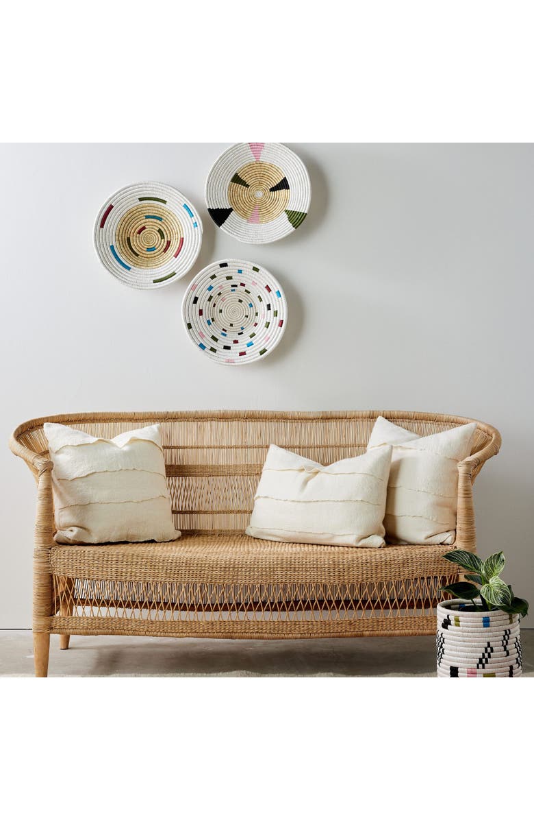 kanju Interiors Mosaic Confetti Wall Basket, Alternate, color, Natural