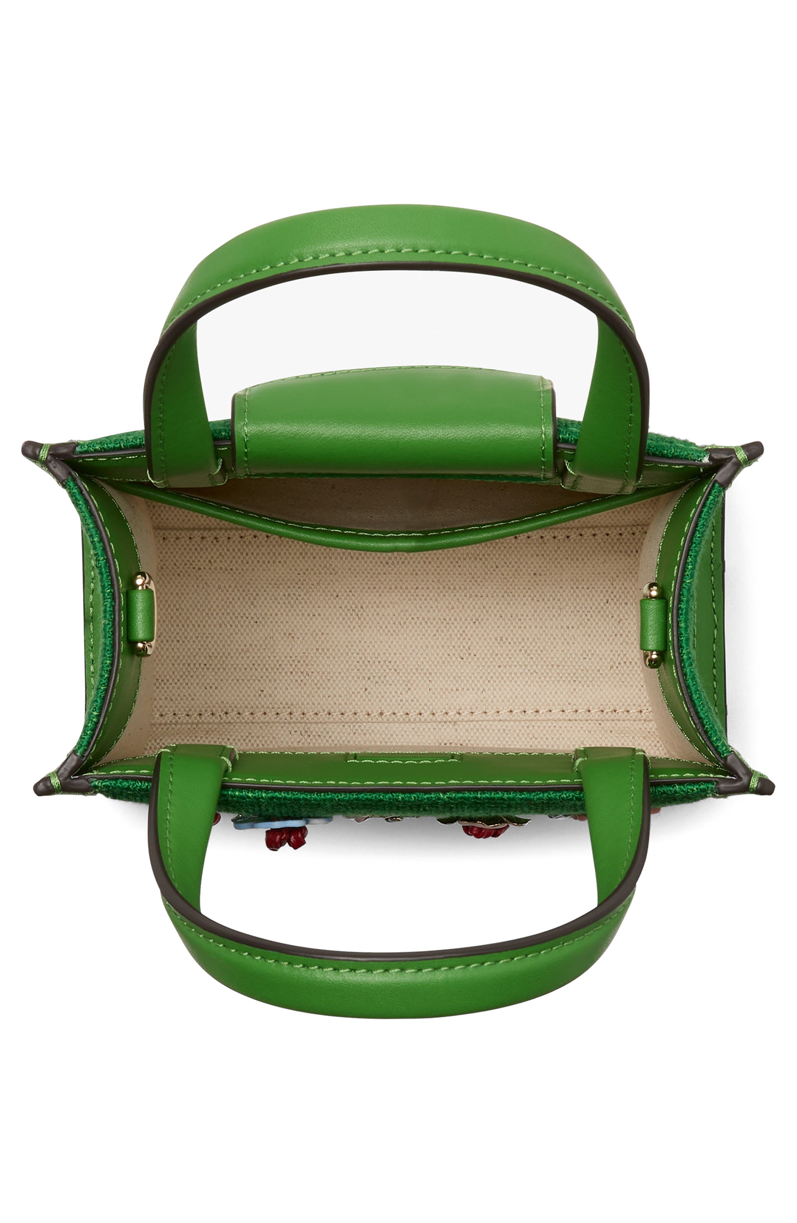 Kate Spade New York manhattan floral appliqué mini tote, Alternate, color, 