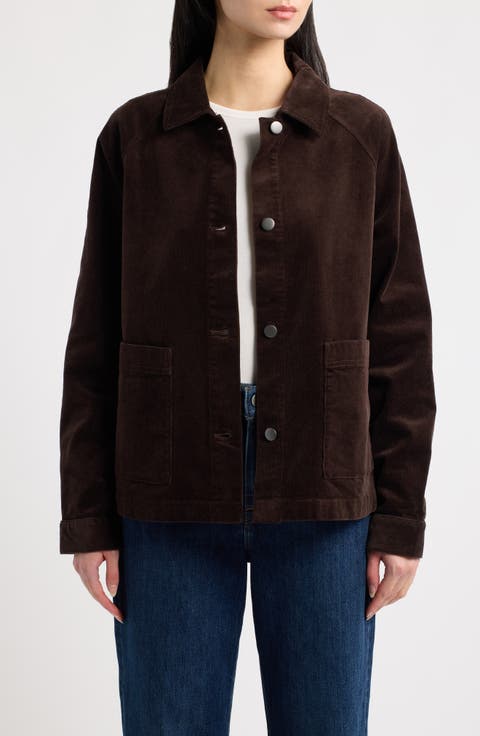Classic Collar Corduroy Jacket