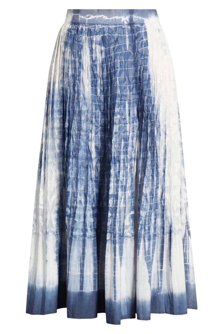 Andie Print Silk Maxi Skirt, Alternate, color, TIDE