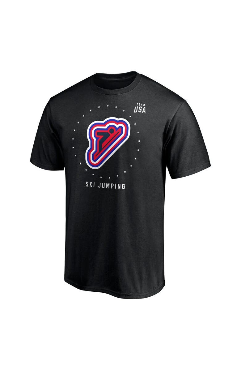 FANATICS Men's Fanatics Branded Black Team USA Ski Jumping T-Shirt, Alternate, color, Black