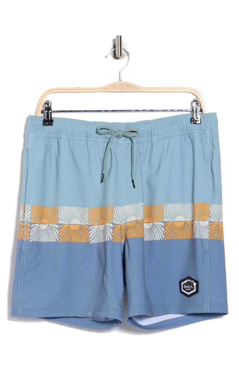 RVCA Hawaii Sunset Swim Shorts, Alternate, color, Dark Denim