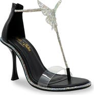 CHASE AND CHLOE Rhinestone Butterfly Sandal