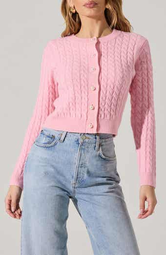 ASTR the Label Cable Stitch Cardigan