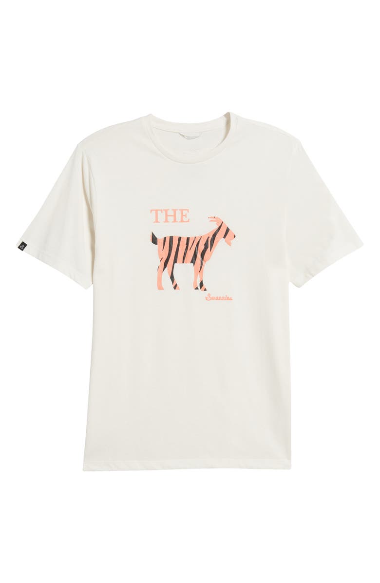 Swannies Tiger Goat Graphic Tee, Alternate, color, Vintage-White