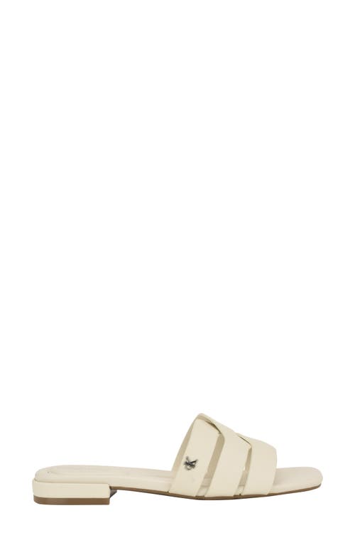 Calvin Klein Tisha Slide Sandal In White