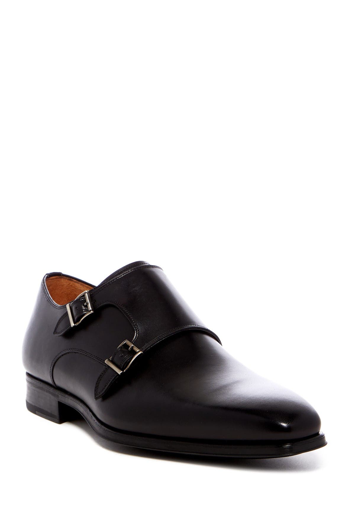 Magnanni Carmo Leather Double Monk Strap Loafer - Wide Width Available, Main, color, 