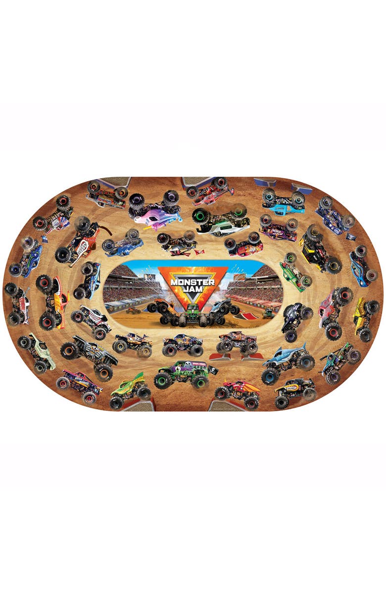 Eurographics Monster Jam Giant Floor Puzzle 74Piece, 39"X24" Carry Case, 4+, Alternate, color, 