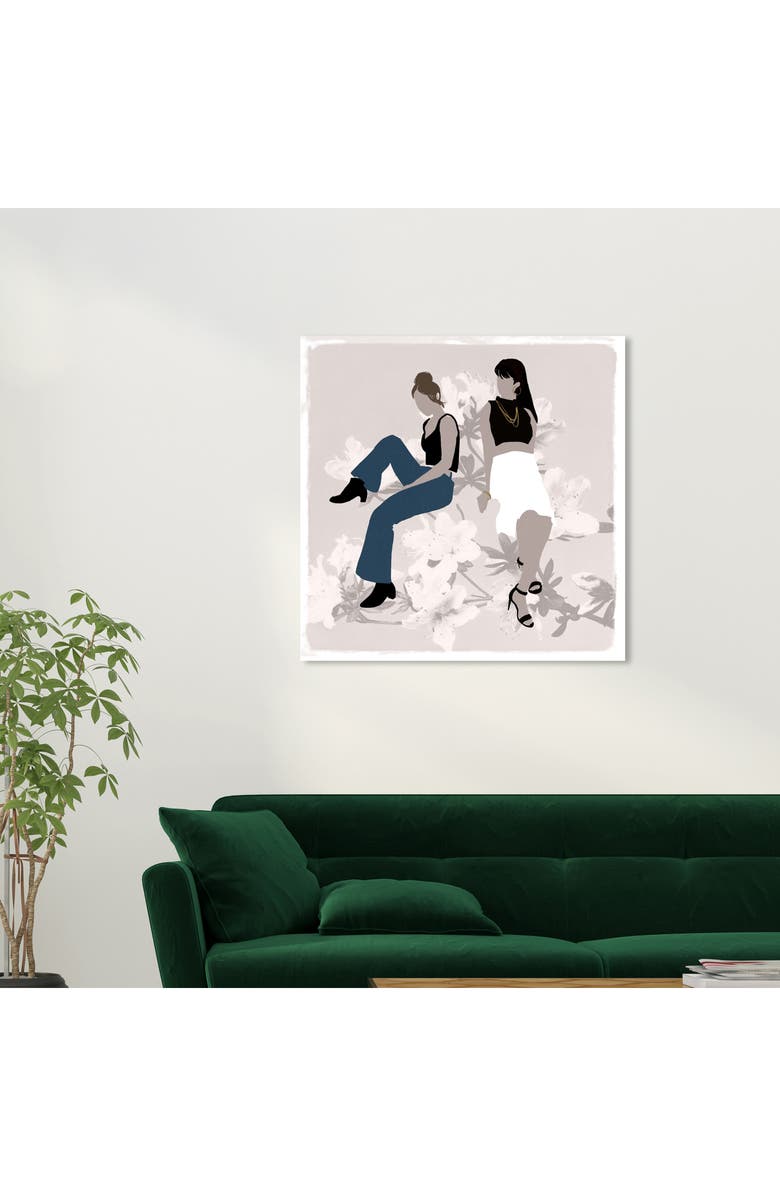 Wynwood Studio Flower Girls Canvas Wall Art, Alternate, color, Grey