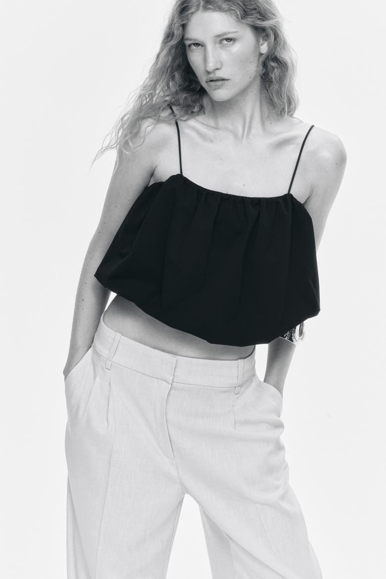Wide Tailored Trousers, Alternate, color, Light beige