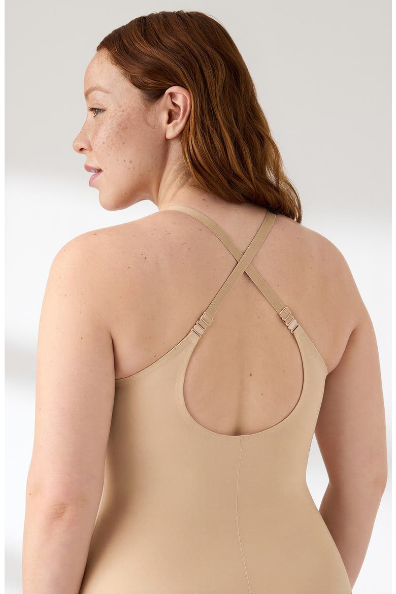 True Body Every Day Smoothing Romper, Alternate, color, DESERT