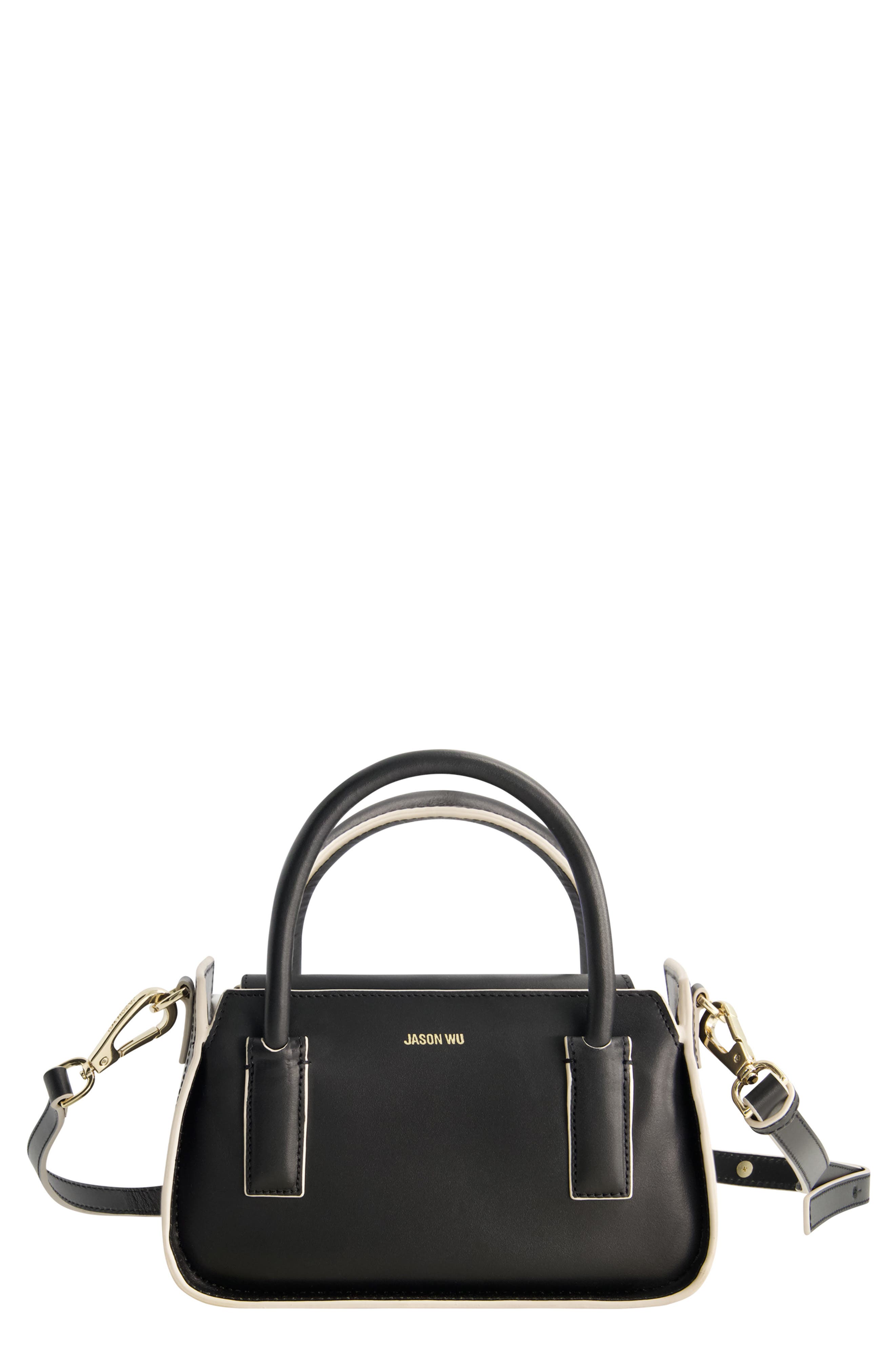 Structured Mini Tote, Main, color, BLACK