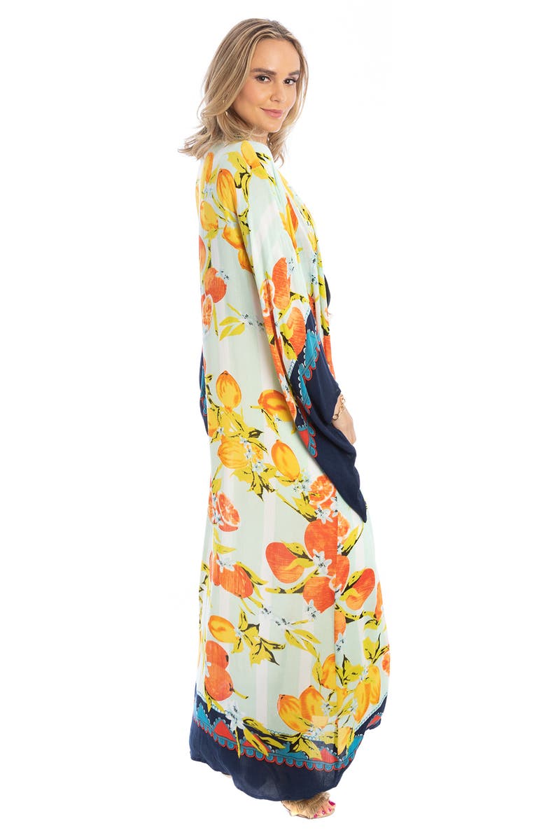 SAACHI Citrus Motif Maxi Topper, Alternate, color, Aqua