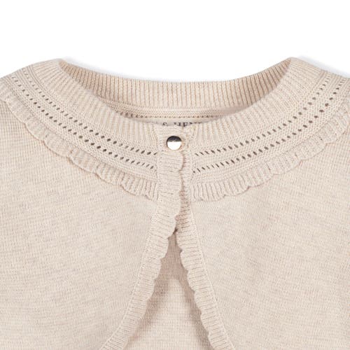 HOPE & HENRY HOPE & HENRY GIRLS' ORGANIC CROPPED SPECIAL CARDIGAN, KIDS
