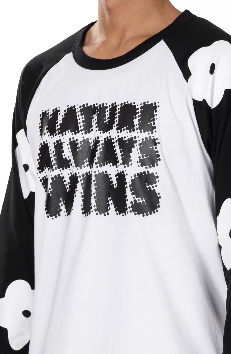 VAST Blur Floral Raglan Sleeve Graphic T-Shirt, Alternate, color,