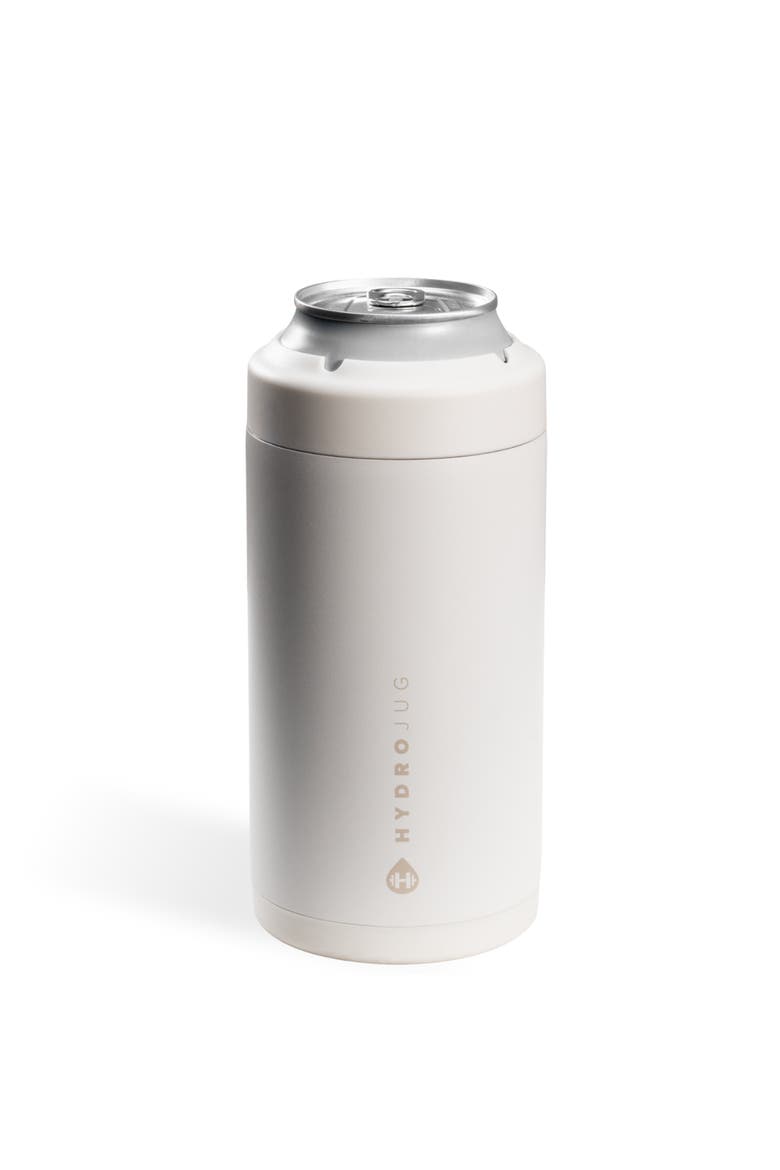 Standard Can Cooler, Insulated Stainless Steel Cup with Screw-Top Ring & Non-Slip Rubber Base, Main, color, Linen