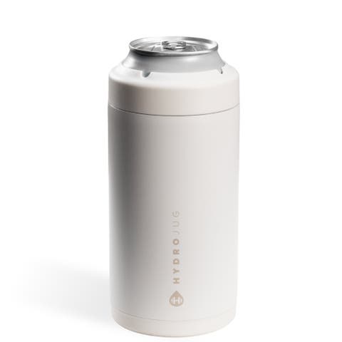 Standard Can Cooler, Insulated Stainless Steel Cup with Screw-Top Ring & Non-Slip Rubber Base