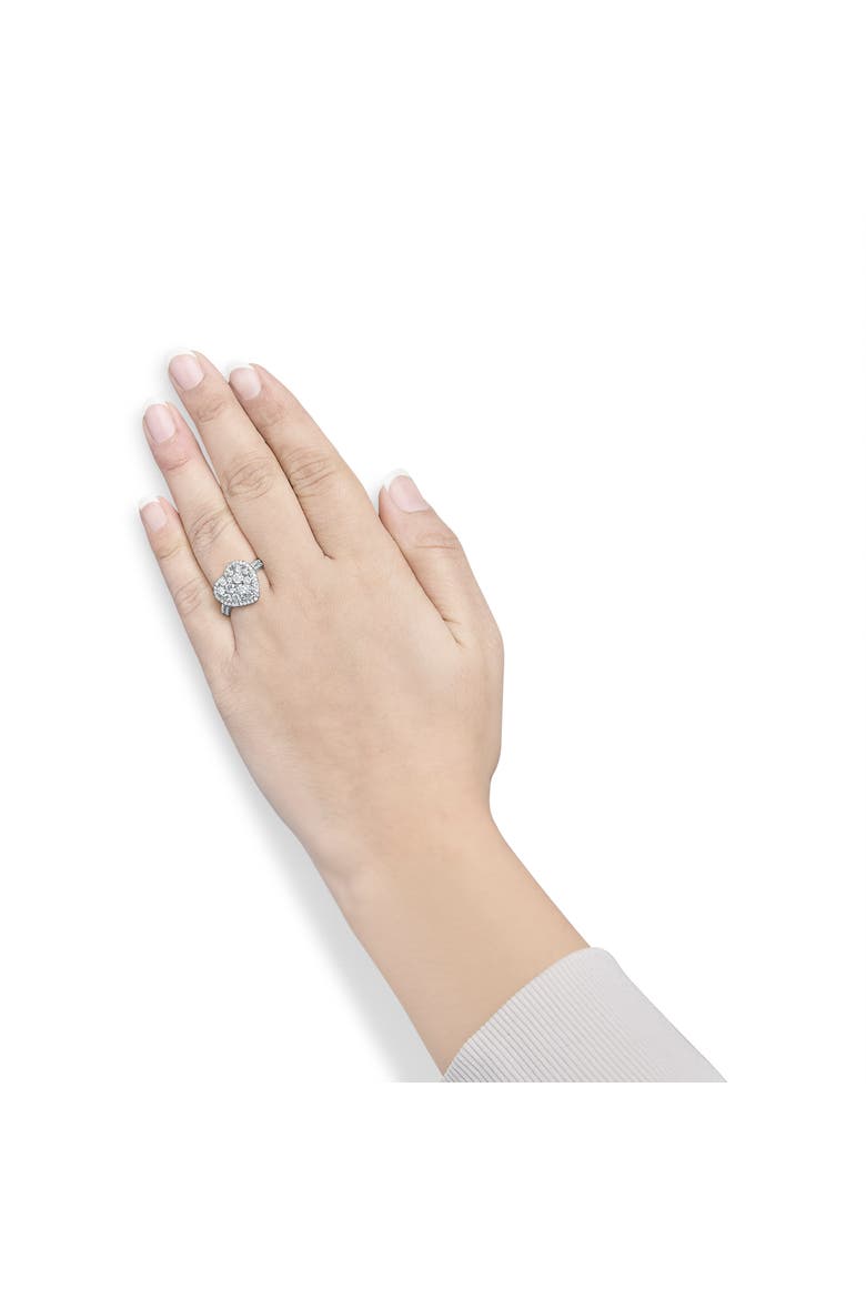 14K Yellow Gold 1 1/2 Cttw Diamond Heart Shaped Composite Ring, Alternate, color, Yellow Gold