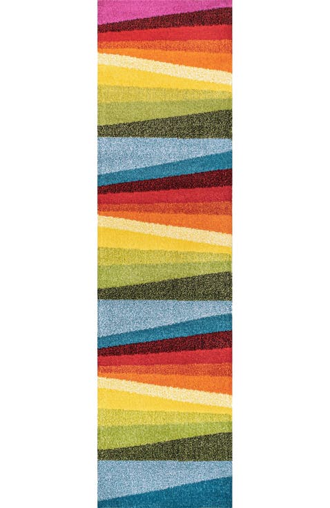 Prism Geometric Striped Area Rug