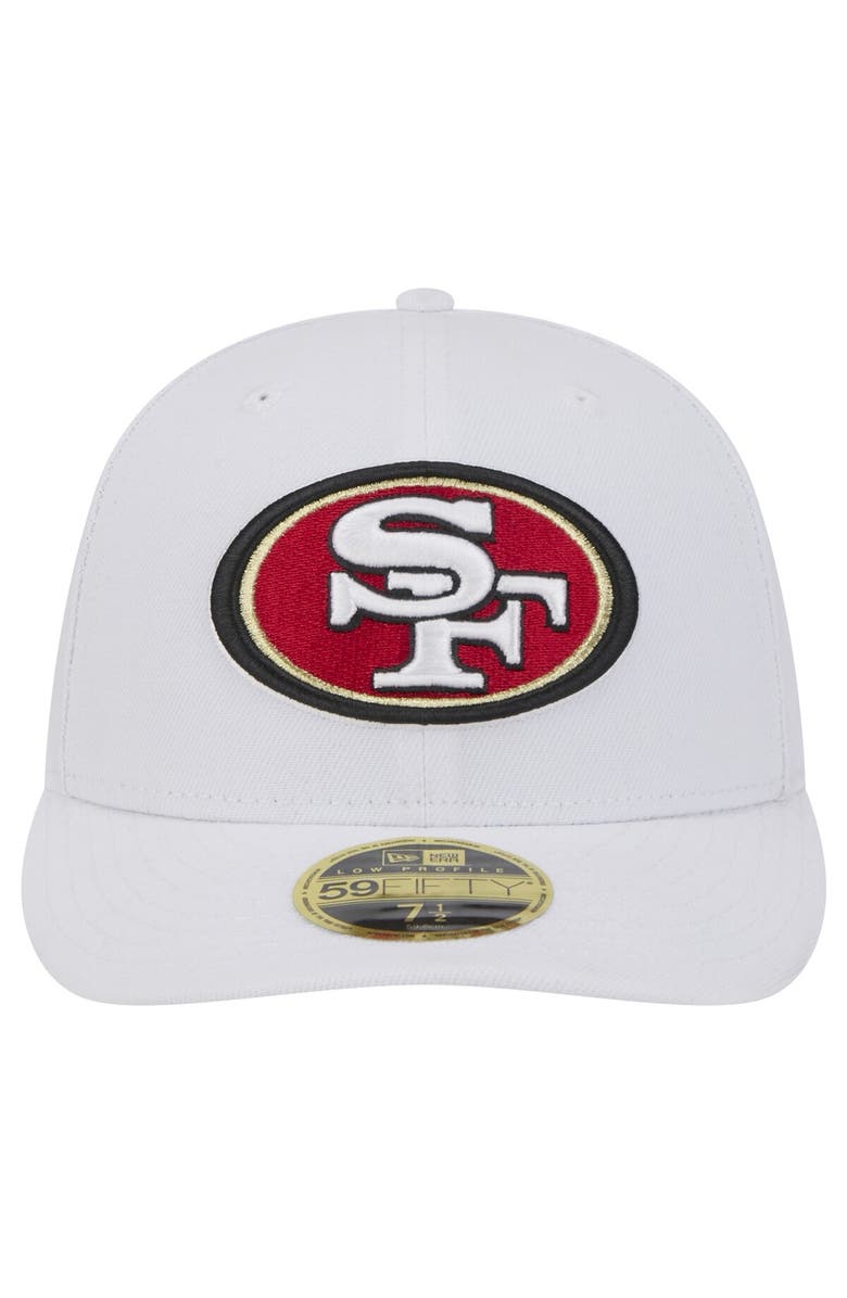 New Era Men's New Era White San Francisco 49ers Omaha Low Profile 59FIFTY Fitted Hat, Alternate, color, White