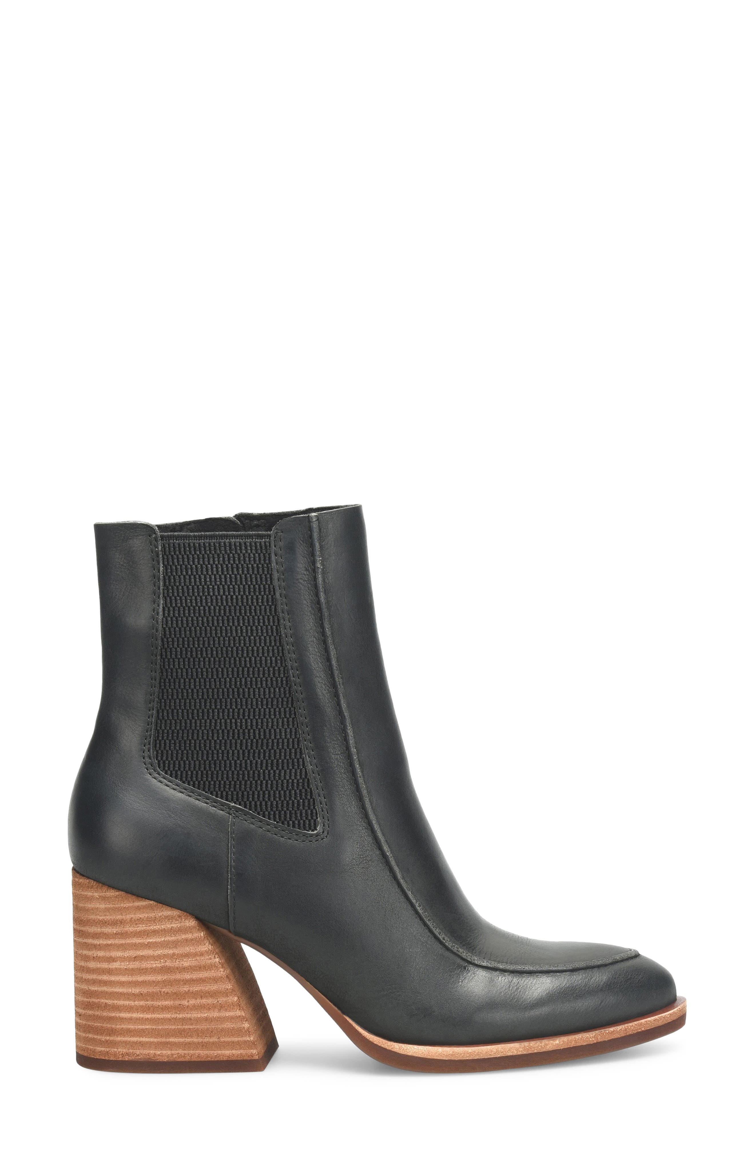 Kork-Ease<sup>®</sup> Almond Toe Bootie, Alternate, color, Black Leather