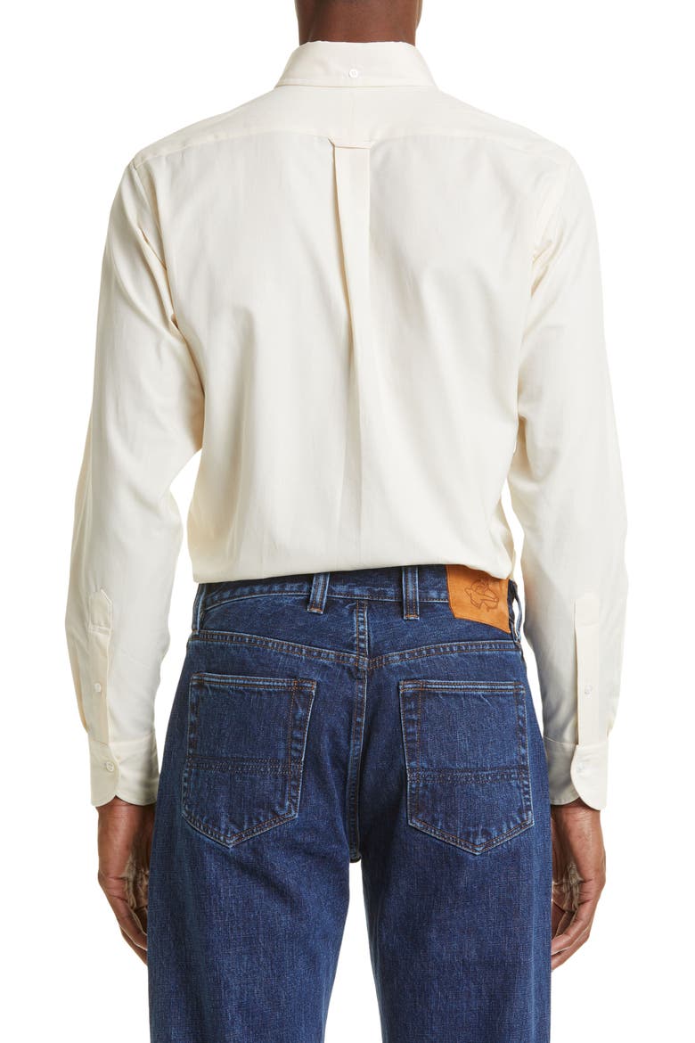 Oxford Cotton Button-Down Shirt, Alternate, color, NEUTRAL