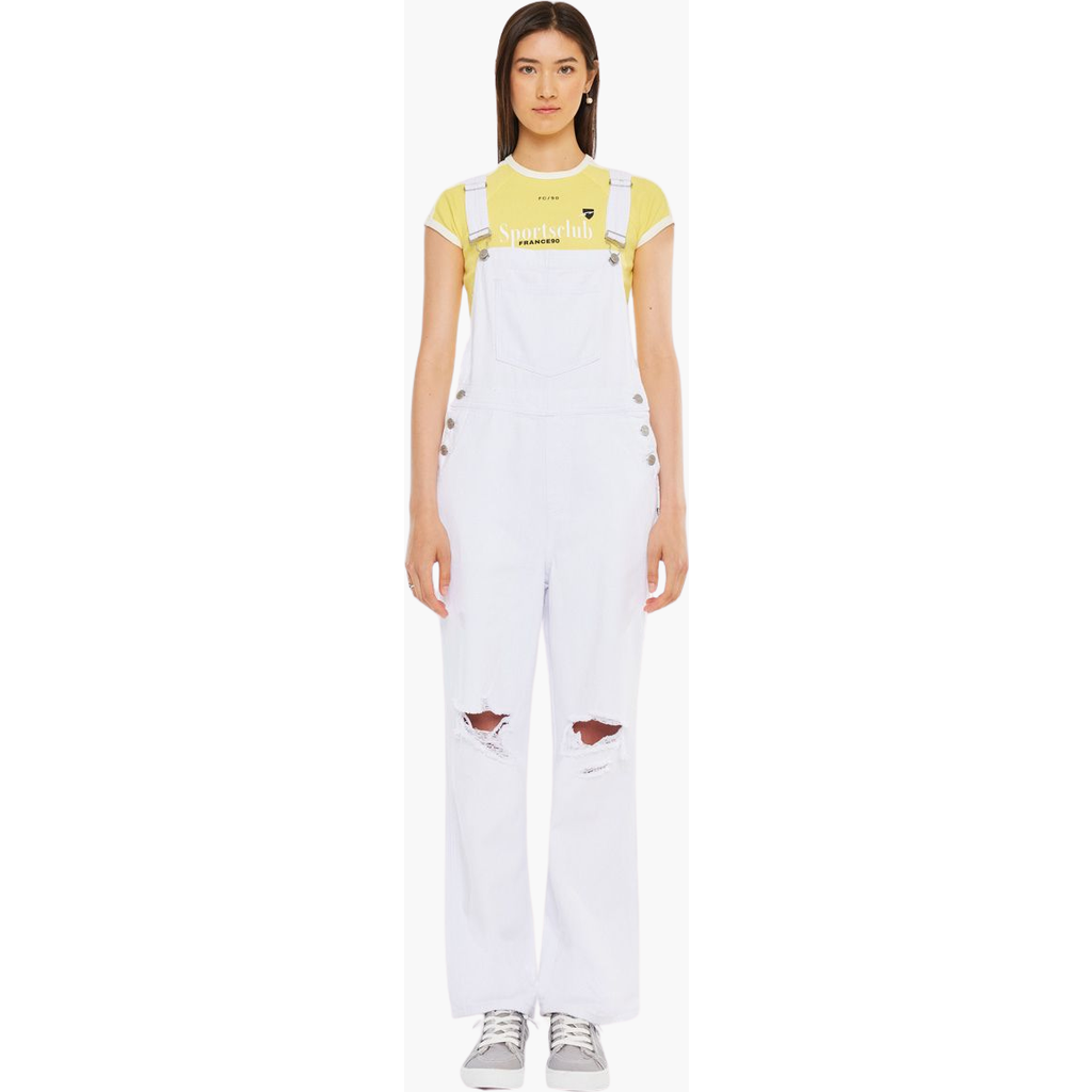 Kancan Becky 90s Denim Overalls In White