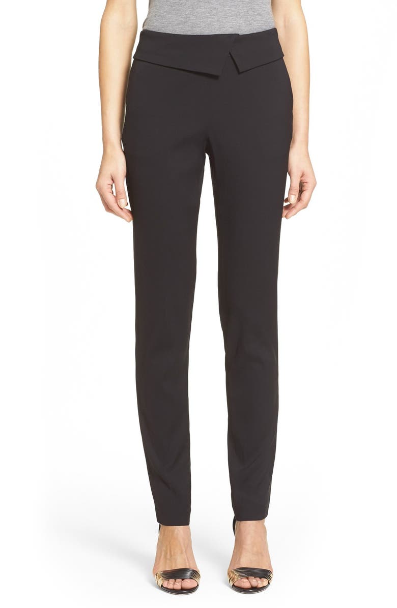 Veronica Beard 'Delray' Foldover Trousers, Main, color, 
