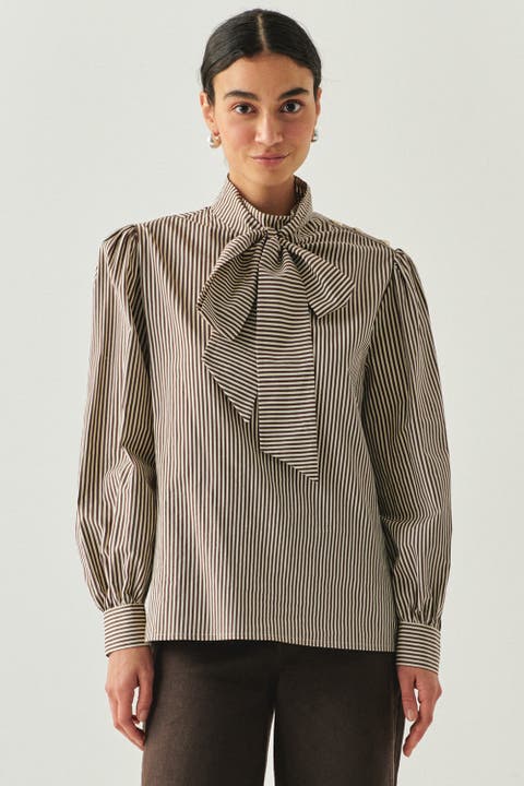 Indigo Cotton Blouse